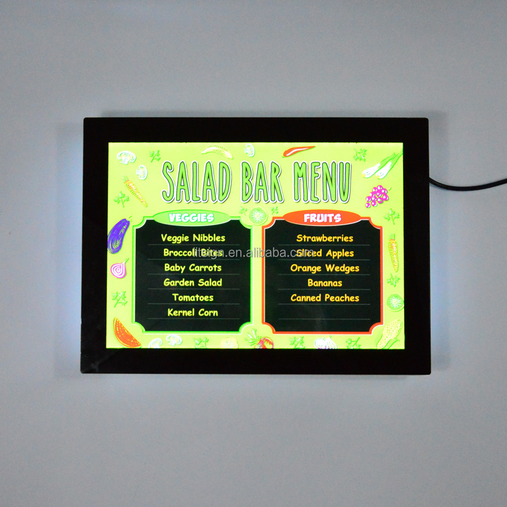 Transparent light panel, Crystal frame LED signage, www.brandmatedisplay.com