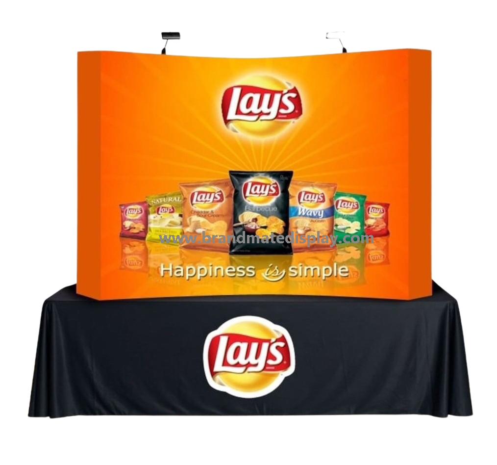 tradeshow display for food brand